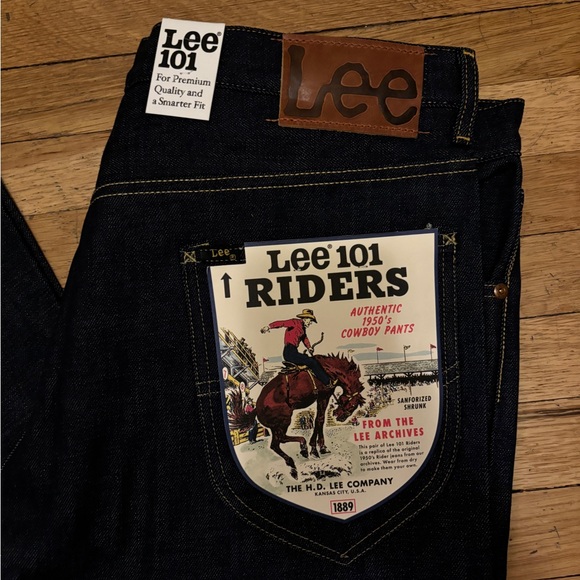 NWT Men’s Lee 101 Riders from the Archives in Dry (6MJ1013), Size 36x34 - Picture 3 of 7
